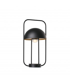 LED Black / Gold Portable Lamp 3W 2700K
