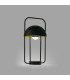 LED Black / Gold Portable Lamp 3W 2700K