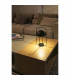 LED Black / Gold Portable Lamp 3W 2700K
