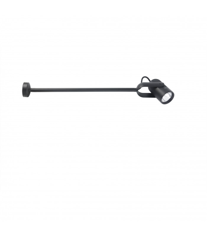 Outdoor LED Spotlight With Arm Black 14W 3000K IP65