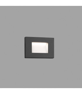 Outdoor LED Recessed Wall Light Dark Grey 5W 3000K IP65