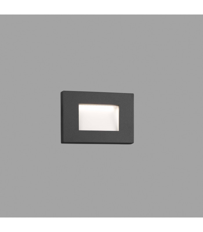 Outdoor LED Recessed Wall Light Dark Grey 5W 3000K IP65