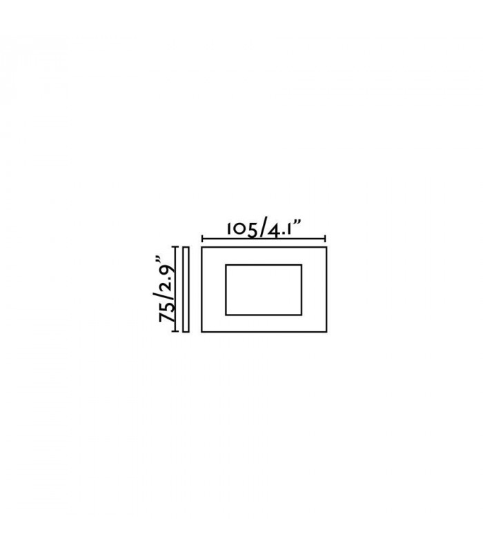 Outdoor LED Recessed Wall Light White 3.6W 3000K IP65