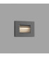 Outdoor LED Recessed Wall Light Grey 5W 3000K IP65
