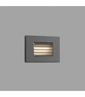 Outdoor LED Recessed Wall Light Grey 5W 3000K IP65