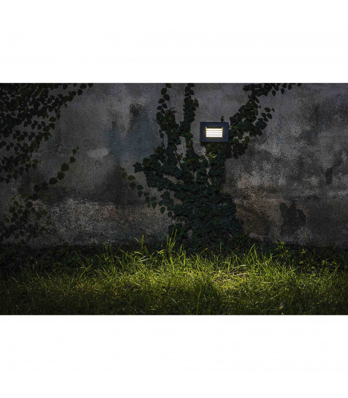 Outdoor LED Recessed Wall Light Grey 5W 3000K IP65