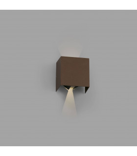 Outdoor LED Up Down Wall Lamp Rust Brown 6W 3000K IP54