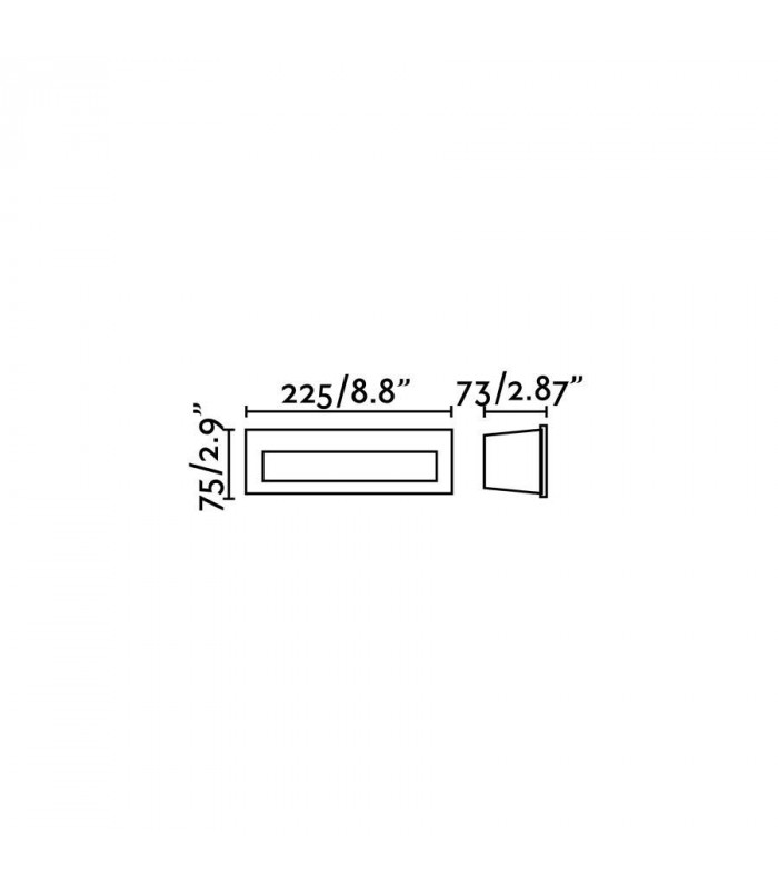 Outdoor Led Recessed Wall Light White IP65
