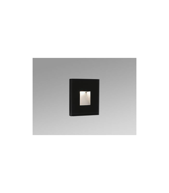 Outdoor LED Recessed Wall Light Black 2W 2700K IP65