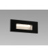 Outdoor LED Recessed Wall Light Black 5W 2700K IP65