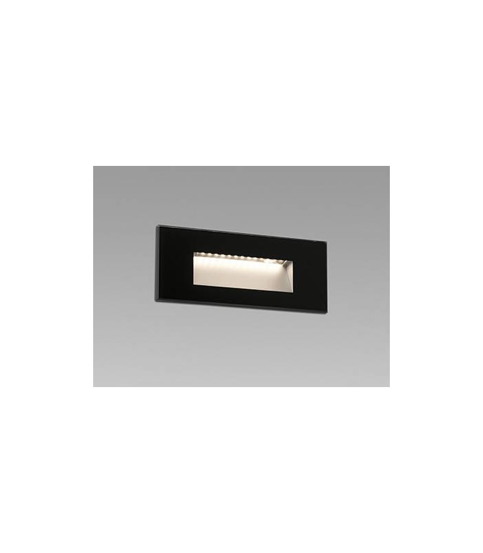 Outdoor LED Recessed Wall Light Black 5W 2700K IP65
