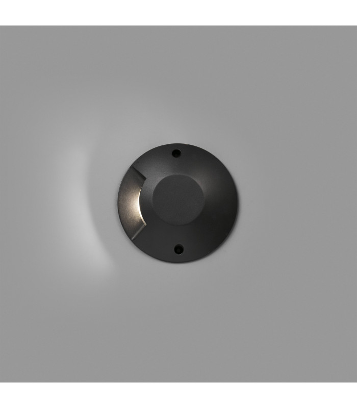 Outdoor LED Recessed Ground Light Black 6W 3000K IP67
