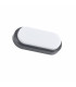 Outdoor LED Flush Wall Lamp Black 3000K IP65