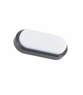 Outdoor LED Flush Wall Lamp Black 3000K IP65