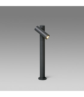 Outdoor LED Bollard Spotlight Lamp Dark Grey 6W H430 IP65