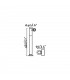 Outdoor LED Bollard Spotlight Lamp Dark Grey 6W H430 IP65