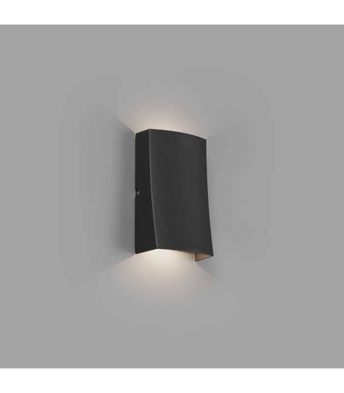 Outdoor LED Dark Grey Up Down Wall Light 6W 3000K IP54