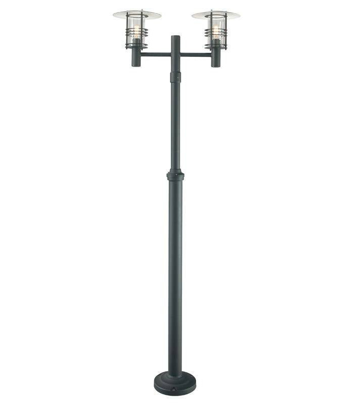 Outdoor Twin Lamp Post, E27