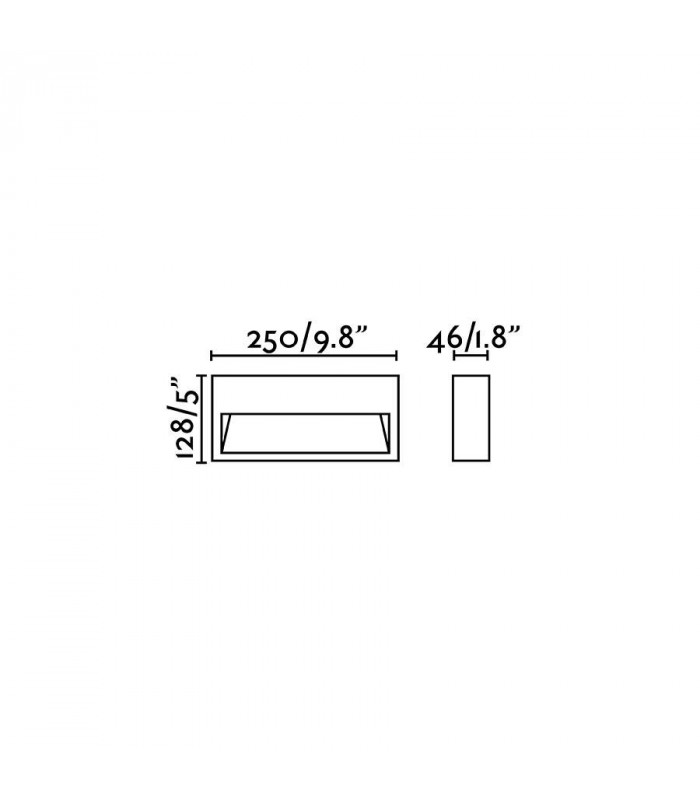 Outdoor Surface Mounted LED Wall Lamp Rust 6W 3000K IP54