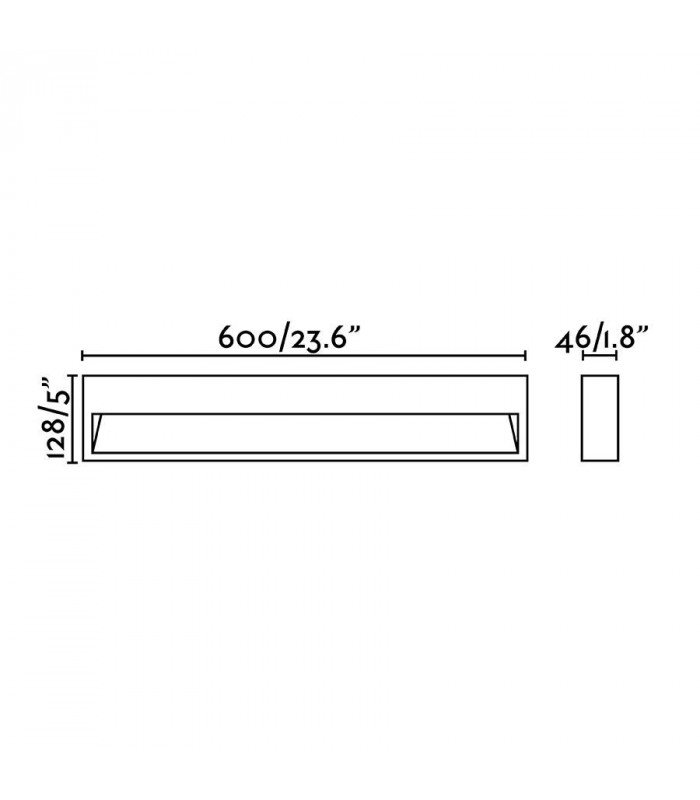 Outdoor Surface Mounted LED Wall Lamp Dark Grey 12W 3000K IP54