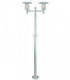 Outdoor Twin Lamp Post Galvanised, E27