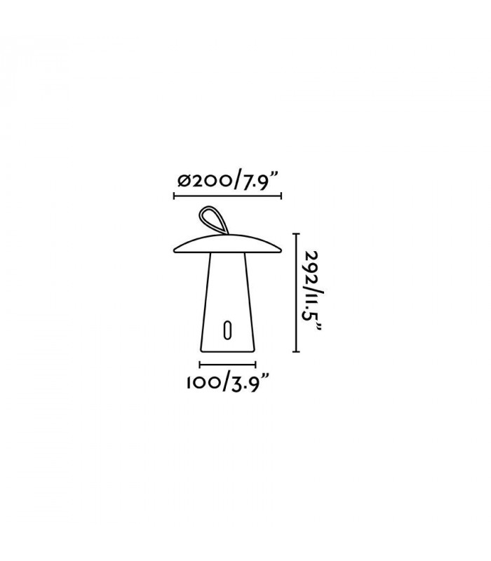 Outdoor LED Portable Lamp White 3000K IP54