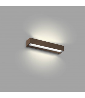 Outdoor LED Rust Brown Up Down Wall Light 24W 3000K IP65
