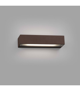 Outdoor LED Rust Brown Up Down Wall Light 16W 3000K IP65
