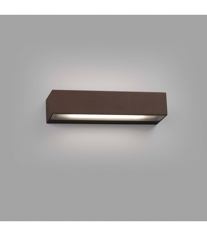 Outdoor LED Rust Brown Up Down Wall Light 16W 3000K IP65