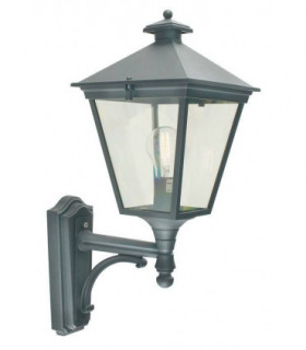1 Light Outdoor Wall Lantern Light Black IP54, E27