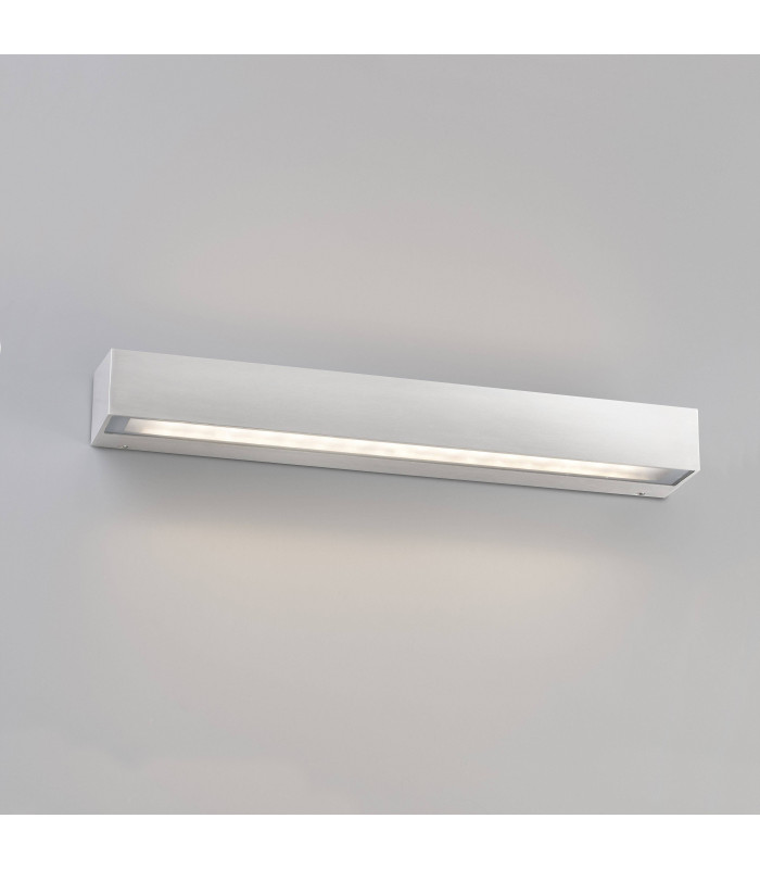 Outdoor LED Polished Aluminium Up Down Wall Light 30W 3000K IP65