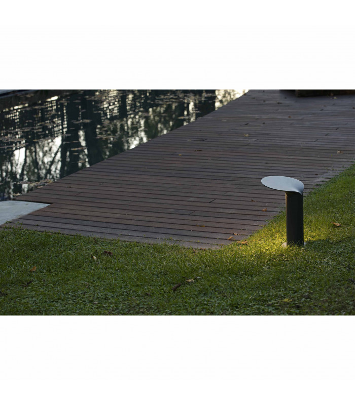 Outdoor LED Dark Grey Bollard Pedestal Lamp 18W 3000K IP65