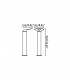 Outdoor LED Dark Grey Bollard Lamp 18W 3000K IP65