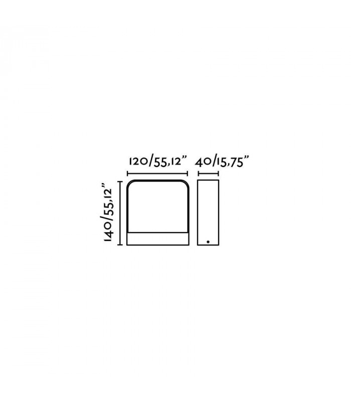 Outdoor LED Dark Grey Up Down Wall Light 5W 3000K IP65