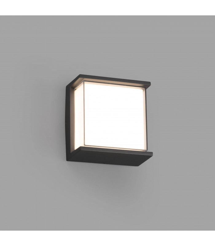 Outdoor LED Dark Grey Wall Light 10W 3000K IP65