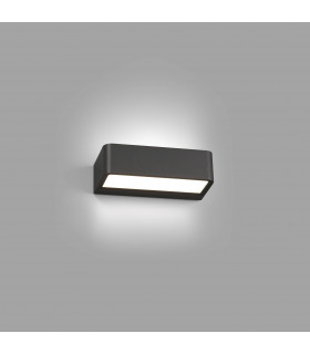 Outdoor LED Dark Grey Up Down Wall Light 10W 3000K IP65
