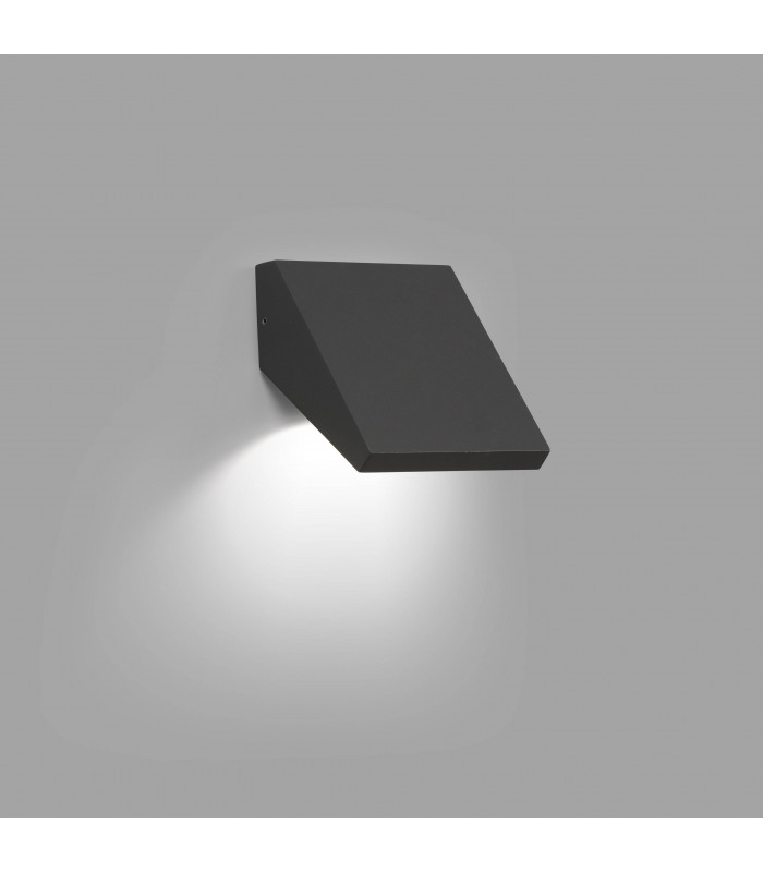 Outdoor LED Dark Grey Wall Downlight 10W 3000K IP65