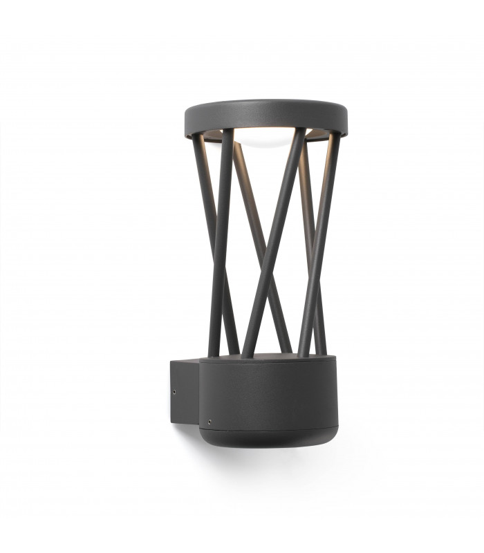 Outdoor Led Dark Grey Wall Light 10W 3000K IP65