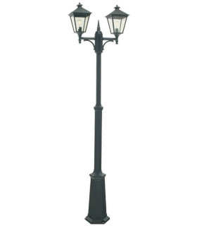 Outdoor Twin Lamp Post, E27