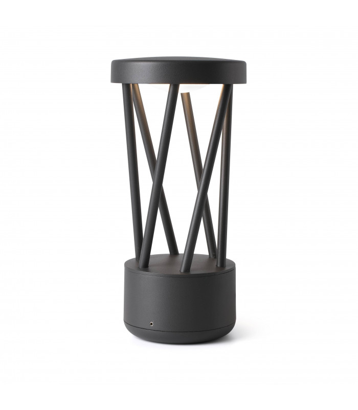 Outdoor Led Dark Grey Pedestal Lamp 10W 3000K IP65