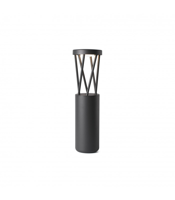 Outdoor Led Dark Grey Bollard Pedestal Lamp 10W 3000K IP65