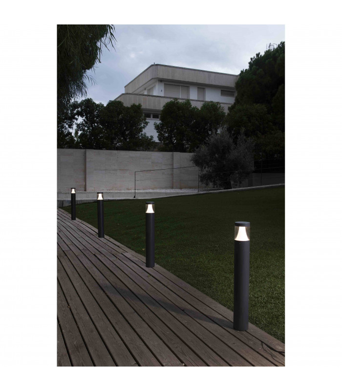 Outdoor LED 1 Dark Grey Bollard 10W 3000K IP65