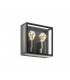 Outdoor Box Wall Lamp Dark Grey 2x E27 IP65