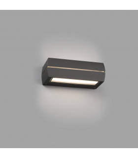 Outdoor LED Surface Mounted Dark Grey Wall Lamp 15W 3000K IP65