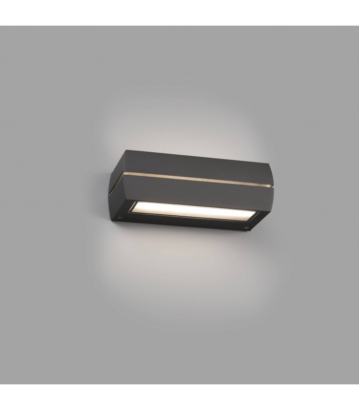 Outdoor LED Surface Mounted Dark Grey Wall Lamp 15W 3000K IP65