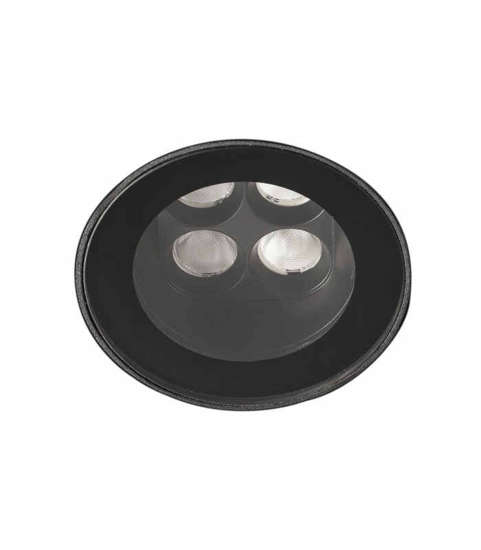 Outdoor LED Recessed Ground Light Black Fixed 4W 3000K IP67