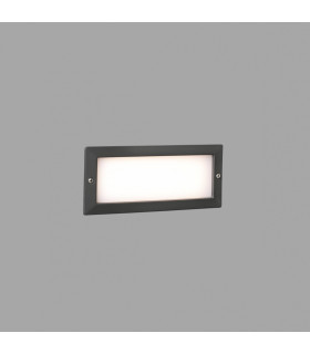 Outdoor LED Recessed Wall Light Wall Light Dark Grey 5W 3000K IP54