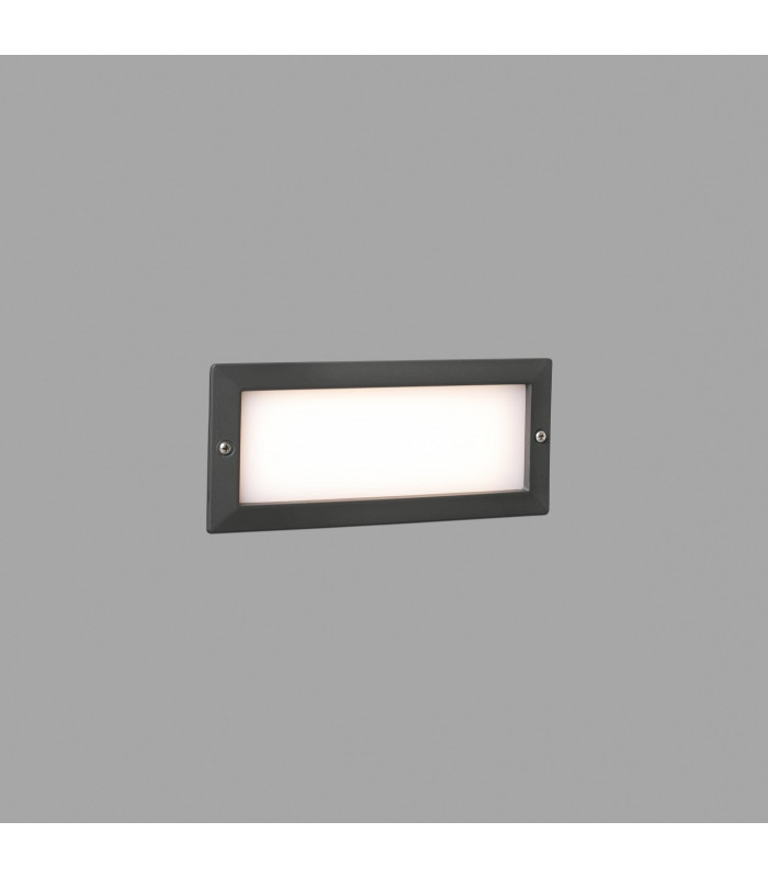 Outdoor LED Recessed Wall Light Wall Light Dark Grey 5W 3000K IP54