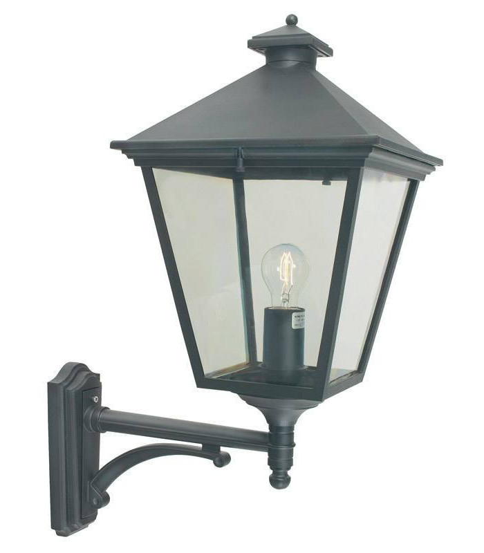 1 Light Outdoor Wall Lantern Light Black IP54, E27