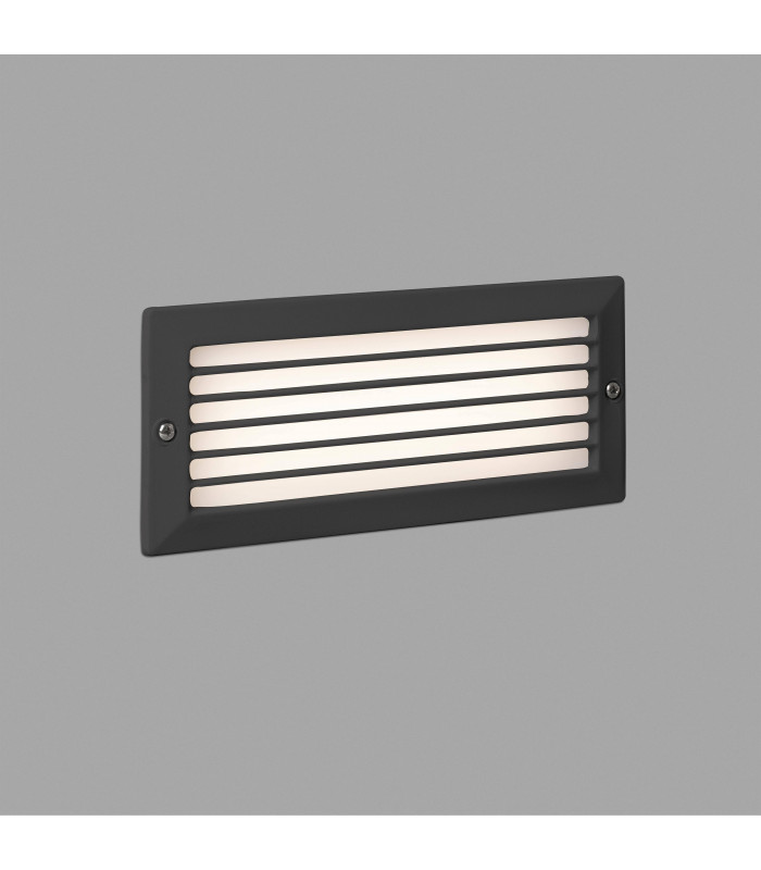 Outdoor LED Recessed Wall Light Dark Grey 5W 3000K IP54